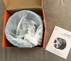 Brand New -LUCKCOLOR YOGA WHEEL -Blue Color-Padded Roller