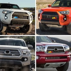 Tri-Color Car Emblem for Mesh Gille,Waterproof Car Emblems and Badges Orange