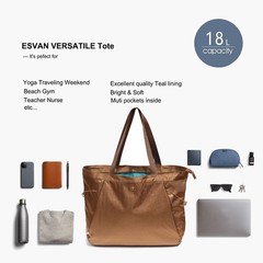 Yoga Tote Bag Women Shoulder Drawstring Office Workout Travel Pilates Gym