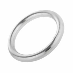 5Pcs 5*30 Boat 316 Stainless Steel Solid Round O-ring Pilates Ring