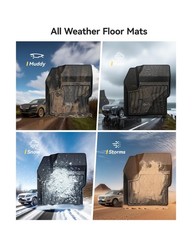 3W Floor Mats Compatible for Lincoln MKC 2015-2019, TPE All Weather Floor Lin…