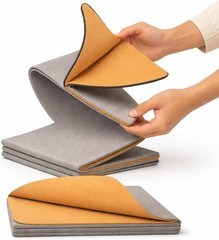 TRUE FOLDING Cork Yoga Mat 5mm Thick – Not Rolled, Fits in Backpack & Carry-O…