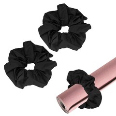 Yoga Mat Scrunchy, Yoga Mat Strap Band 2 Pcs & Cotton & Black