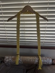 new handmade yoga mat carry shoulder strap boho crochet macrame yellow