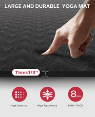 Extra Large Non-Slip Yoga Mat – Eco-Friendly, Durable, Perfect for Home Workouts