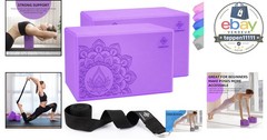 Yoga Block 2 Pack EVA Foam Non-Slip Surface 9″x6″x3″