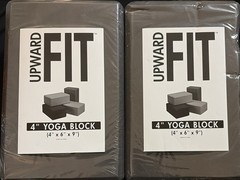 2 – Uplift Fit 4 Inch Yoga Blocks 4”x6″x9″ Brand New.