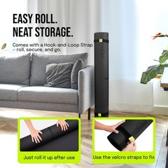 Large Yoga Mat (6’x4′) Extra Wide Workout Mat for Home, Non Slip Fitness & Ex…
