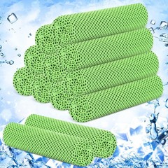 Hosuly 12 Pieces Cooling Towels, 40 x 12 Inch Ice Cool Towel for Neck and Fac…