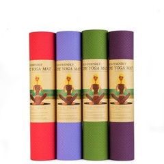 Non Slip Durable TPE – Lightweight – Eco-Friendly – Pilates Yoga Mat with Strap