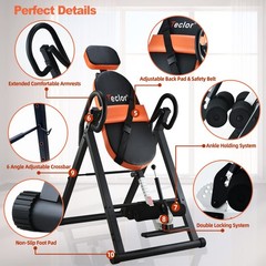 Inversion Table for Back Pain Relief, 350 lbs Capacity Strength Training Inve…