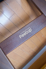 Feetup Feet Up Yoga Inversion Headstand Trainer Stand Bench-Black w/ Brown Wood