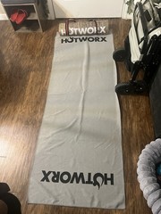 Hotworx Yoga Mat 72″ x 24″ Non-Slip Textured Hemp Fiber Microfiber Towel Set
