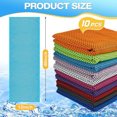 Cooling Towels Bulk 30 Pack Microfiber Sport Neck Face Towels for Yoga Running