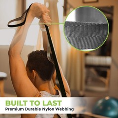 Gradient Fitness Stretching Strap for 12 Count (Pack of 1), Black/Grey