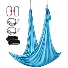 Uimoso Yoga Swing Aerial Hammock 5.5 Yards Nylon Hanging Sling Inversion Blue