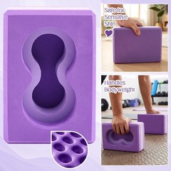 Yoga Blocks 2 Pack for Wrist Relief Yoga Blocks Wrist Support Set with Knee P…