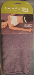 GAIAM – Thirsty Yoga Towel – 24″ L x 68″ W – PURPLE – Brand New