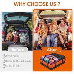 Car Rooftop Waterproof Bag,20 Cubic Feet Large Capacity 20 Cubic feet