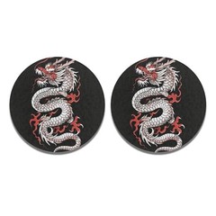 2 Packs Absorbent Car Coasters for Drinks Cup Mat, 2.8 inches Non Slip Car Cup