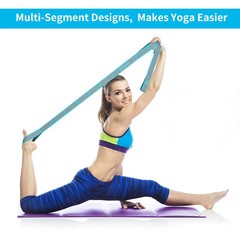 Elastic Yoga Stretching Strap with Loops, Stretch Strap for Ballet, Leg