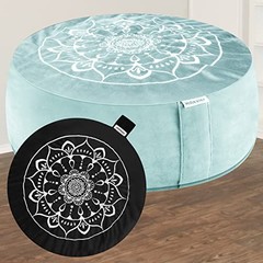 Meditation Cushion – Large Velvet Zafu Floor Pillow for Tranquil Night & Day