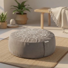Traditional Tibetan Meditation Pillow – Portable Velvet Cushion for Mindfulness
