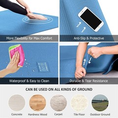GXMMAT Large Yoga Mat 6 x 10 Extra Thick Workout Pilates Stretching Meditation