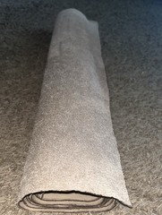 Yoga mat Leather grounding mat approx 24” x 70” hand cut beveled and edges seal