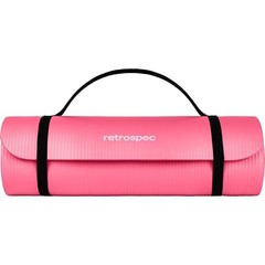 Solana Yoga Mat 1″ Thick w/Nylon Strap – Pink Dahlia – 1″ Thick