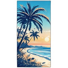 Rstick Quick-Dry Coconut Beach Towel 36″x72″ Sand-Free Soft 36″x 72″,