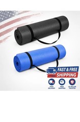 Extra Thick Exercise Yoga Mat 10mm 72×24 Multipurpose Yoga Mat W/ Carrying Strap