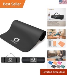 Primasol Yoga Mat, 0.4 inch 10 mm, 0.6 inch 15 mm, Thick Wide, Exercise Mat, …