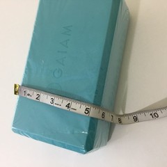 Gaiam Yoga Block 8”x 5”x 3″ Blue Green New Sealed