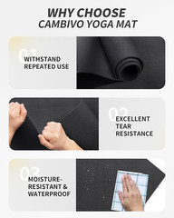 Yoga Mat for Women and Men, Extra Long and Wide Exercise Mat(72″X48″/84″X30″), L