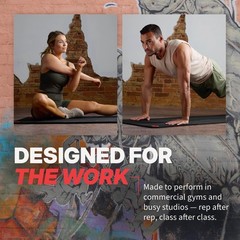 SPRI Hanging Exercise Mat, Fitness & Yoga Mat for Group Fitness Classes, Comm…