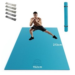 Extra Large Yoga Mat, Yoga Mat 213cm x 152cm x 8mm, Non Slip PVC Gymnasti…