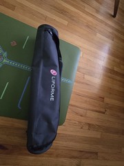 Liforme XL Yoga Mat Olive Green Mindful Garden w/ Travel Bag Used Once