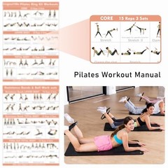 Enigmayime Pilates Ring Kit Adjustable Ankle Wrist Weights Resistance Bands