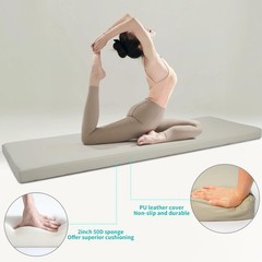 2 Inch Thick Yoga Mat, 72”x24’x2″ extra-thick exercise mat. Fitness mat,Fold…