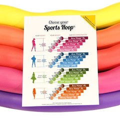 Weighted Hula Hoop, ACU Hoop 4M – 4 lb Medium, Weight Loss Ming/Red