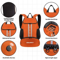 EULANT Soccer Backpack with Shoes Compartment, Waterproof Drawstring Bag for …