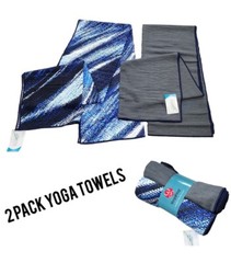 2 Pack YOGAFINA YOGA Towels Non Slip NEW