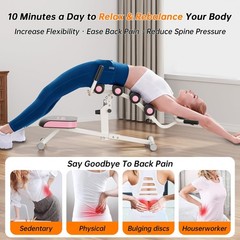 Inversion Table for Back Pain Relief – 350lbs Capacity, Improve Posture and Spin