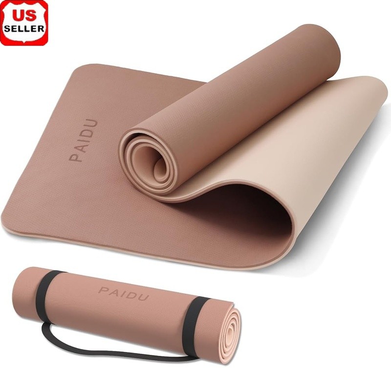 High Quality Non-Slip Yoga Mat Thick Cushioning Portable Exercise Mat Home Gym
