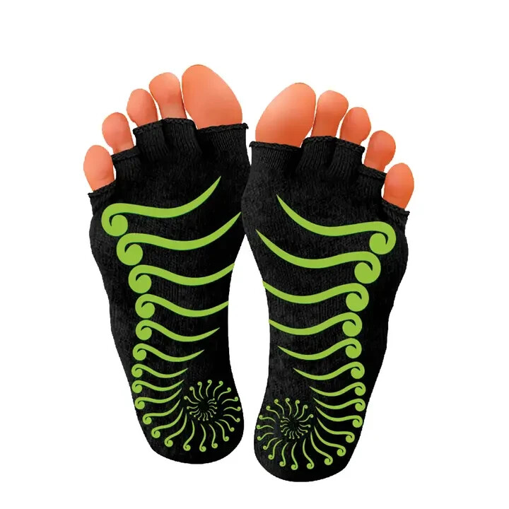 Pblx Non-Slip Yoga Socks No Toe (1 pair) Small/Medium Size
