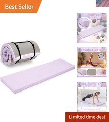 Cushioned 72″x24″ Foldable Exercise Mat – 2 Inch Thick Foam for Stability