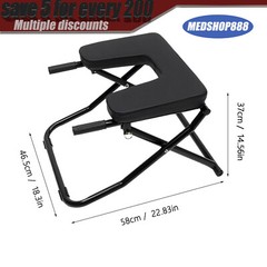 Black Yoga Headstand Bench Upside Down Chair for Balance Training Exercise US