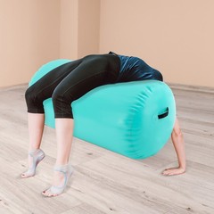 Gymnastics Air Roller for Balance Training PVC Foldable Exercise Equipment Green