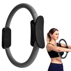 14″ Pilates Ring, Dual-Grip Pilates Ring Lightweight Circle Yoga Rin-g for En…